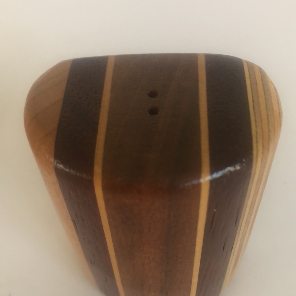 Natural Wood Danish Mid Century Modern Salt And Pepper Shakers - Picture 7 of 16